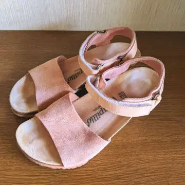 papillio 핑크 베이지 힐 샌들 빌켄 스톡