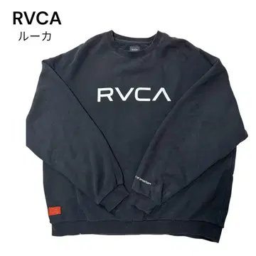 RVCA 루카 맨투맨 블랙 L 사이즈 빅 로고