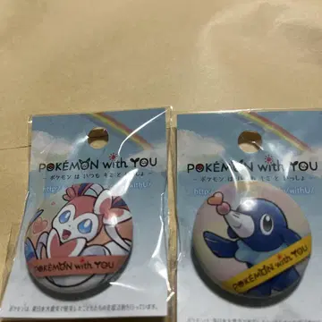 포켓몬 핀 배지 2개 세트