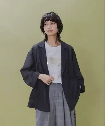 새상품급 Eimee Law 메쉬 테일러드 러프 자켓