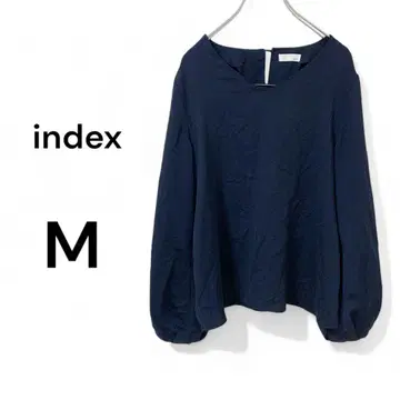 인덱스 index 여성용 긴팔 블라우스 m 상의 네이비