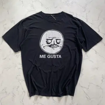 00's ME GUSTA MEME t shirt Black 밈