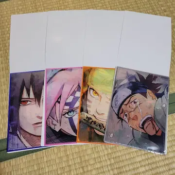 NARUTO 나루토 돌풍전 나루토 미니 클리어 파일 컬렉션 4종 세트