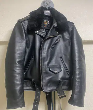 Schott 613ust 46 원스타 가죽 더블 라이더스 퍼 포함