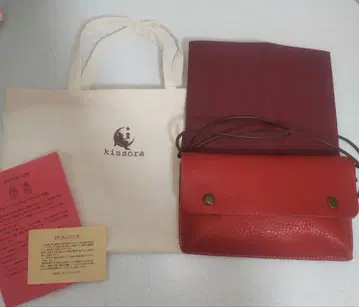 키소라 kisora 가죽 사코슈 빨간색