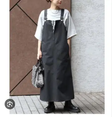 JOURNAL STANDARD relume 오버롤 스커트 블랙