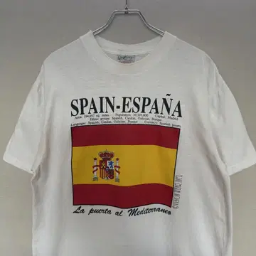 90년대 빈티지 티셔츠 ONEITA 바디 SPAIN 프린트 크랙