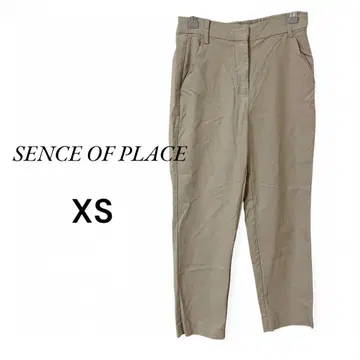 SENCE OF PLACE 베이지 캐주얼 팬츠 XS 허리밴딩
