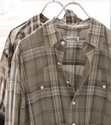 Spick&Span 코튼 보일 체크 셔츠