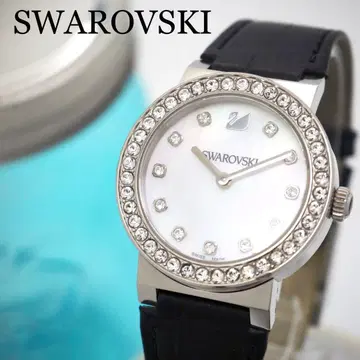55 SWAROVSKI 시계 쉘 다이얼 여성용 심플 스톤