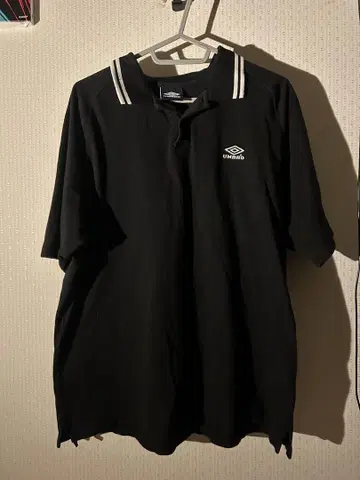엄브로 블랙 피케 셔츠 반팔