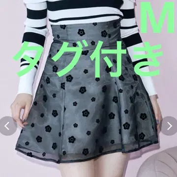 머큐리 듀오 MERCURYDUO 마리콴트 블랙 데이지 치마바지