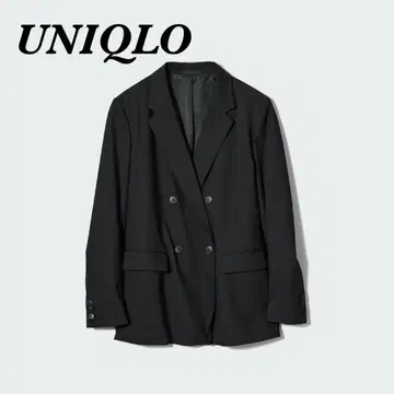 유니클로 더블 자켓 여성용 블랙 S