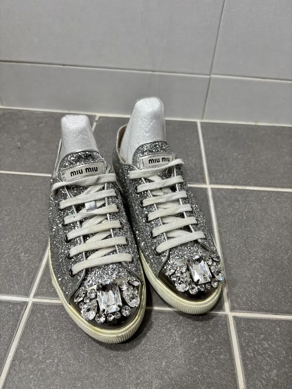 Authentic Miu Miu krystal Sneakers
