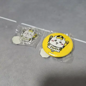 치이카와 (먼작귀) 한신 타이거즈 콜라보 캔뱃지 아크릴 스탠드 세트
