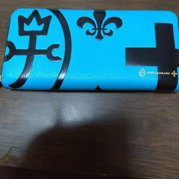 까스텔바작 장지갑 파란색 로고