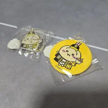 치이카와 (먼작귀) 한신 타이거즈 콜라보 캔뱃지 아크릴 스탠드 토끼 세트