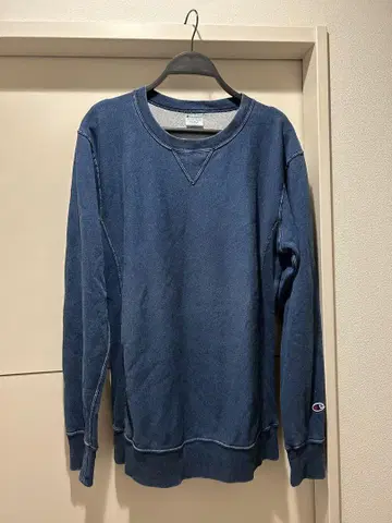 Champion 리버스 위브 트레이닝복 인디고 데님 컬러 XL