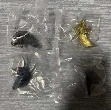 제일복권 고질라 대괴수열전 G G상 몬스터 헤드 마그넷 4종