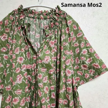Samansa Mos2 사만사 모스모스 꽃무늬 롱 원피스 맥시 길이