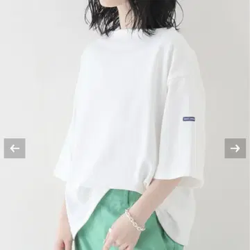 세인트 제임스 TEELOOSE 오분 소매 드롭 숄더 NEIGE T1