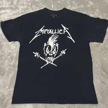 METALLICA 메탈리카 스컬 디자인 티셔츠 블랙 사이즈 L