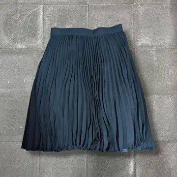 00's 빈티지 블랙 플리츠 스커트 y2k