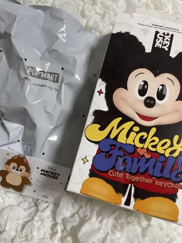 팝 마트 POP MART 디즈니 봉제 인형 키링 칩
