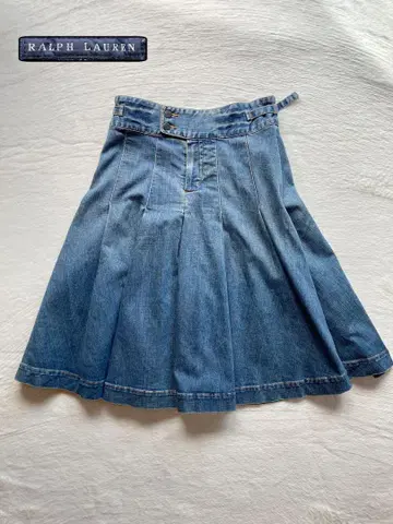 RALPH LAUREN 데님 플리츠 스커트 11