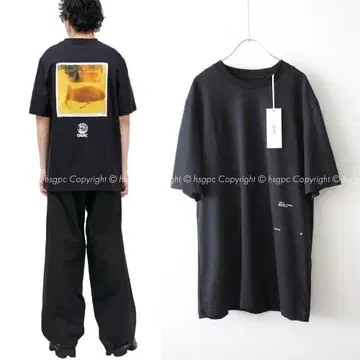 OAMC STILLER 실크 패치 티셔츠 오버 사이즈