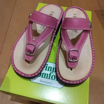 Finn Comfort 핑크 플립플랍 35