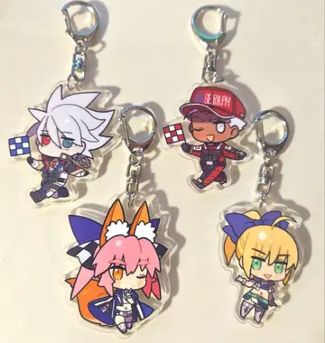 Fate TYPE-MOON Racing 아크릴 키링 4종 세트