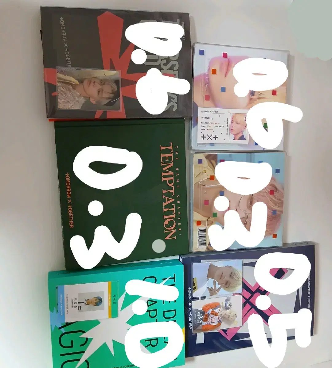 포카포함) 투바투 개봉앨범 양도 553 943 어머뿔자 파오이슈러라최대필
