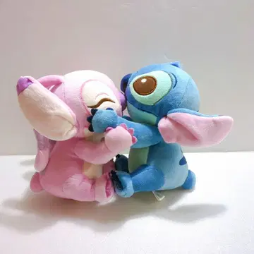 디즈니 스토어 릴로 & 스티치 스티치 엔젤 허그 봉제 인형