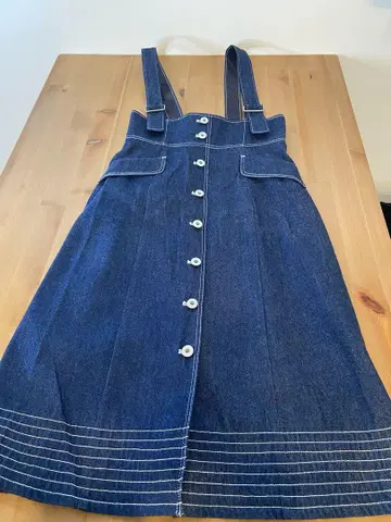 Apuweiser riche 데님 오버롤 스커트 M 사이즈