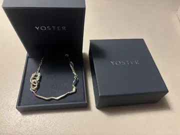 YOSTER 요스터 46cm 실버 목걸이