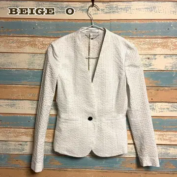 BEIGE 베이지 자켓 테일러드 자켓 노카라 사이즈 0