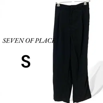 SENCE OF PLACE 슬랙스 S 블랙 깔끔한 팬츠 센터