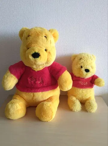 곰돌이 푸 봉제 인형 2개 세트