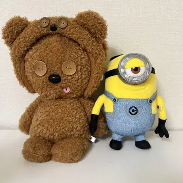 미니언즈 봉제 인형 세트 밥과 팀