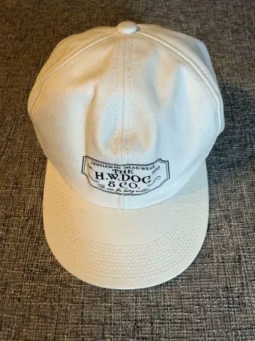 H.W. DOG & CO. 화이트 워크 캡