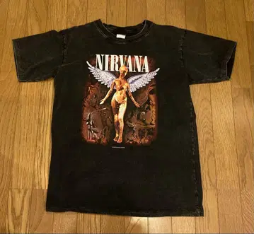 NIRVANA 닐바나 밴딩 티셔츠 in utero 인 유테로