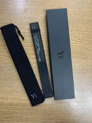 Y's 블랙 부채 케이스 포함