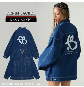 DENIM JACKET/ 데님 자켓 UNISEX 로고 자수