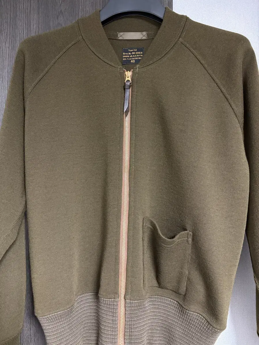New Real McCoy's A-2 Jacket Inner C-2 Jacket Olive Size 40