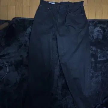 GAP 슈퍼 배기 데님 블랙 검정 33/32