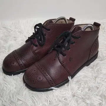 핀 컴포트 가죽 숏부츠 22.5cm 레이스업 독일제