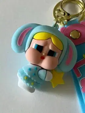 토끼 캐릭터 키링 스카이블루