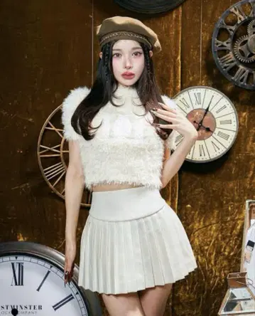 Darich 팬시 얀 니트 탑