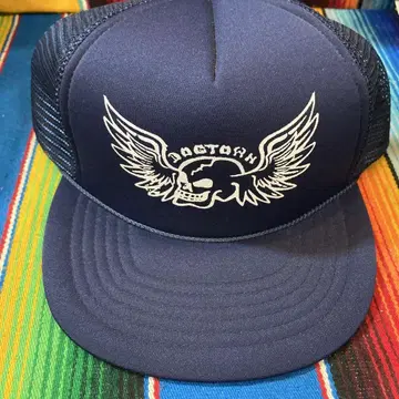 네이비 스컬 윙 트래커 캡 dogtown